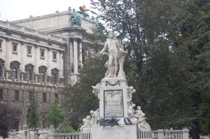 Statue of Mozart in Vienna